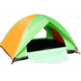 2 persons double layer camping tent with skylights