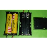 2pcs 18650 7.4V serial Battery Case 