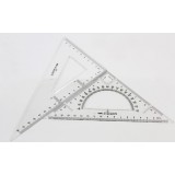 2pcs 20cm triangle ruler