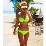 2pcs bikini swimsuit with straps