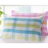 2pcs case grain cotton pillow towels