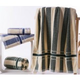 2pcs fashion stripes cotton bath towels