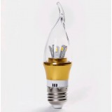 3-7W E14 / E12 / E27 glass shade LED candle bulb