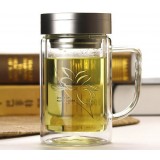 320ml floral pattern classic glass mug