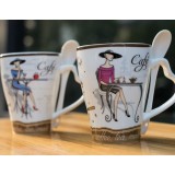 350ml creative painting ceramic mug