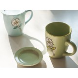 350ml floral ceramic mug