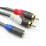 3.5mm to dual RCA cable / audio adapter cable