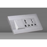 3 position wall socket with switch