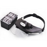 3leds adjustable head-mounted magnifying glass