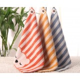 3pcs 35 * 35cm Striped cotton hand towel