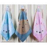 3pcs Cotton children small square towels