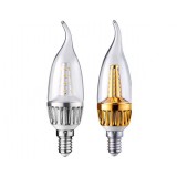 3W E14 glass shade LED candle bulb