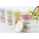 400ml Creative stripes style ceramic mug