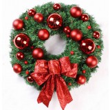 40cm red bow Christmas wreath