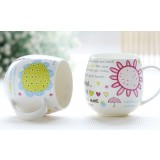 410ml painted ceramic mug