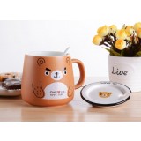 420ml cute cartoon animals ceramic mug