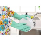 42cm velvet latex kitchen gloves