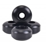 4pcs black double warping skateboard wheels