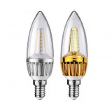 4W E14 glass shade LED candle bulb