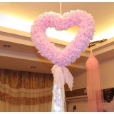 50cm heart-shaped wedding wreath