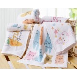 5pcs cartoon style children towels