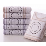 6pcs circular patterns cotton towels