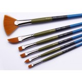 6pcs long rod nylon paintbrush set
