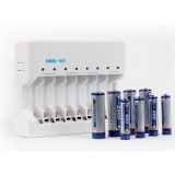 8-channel AA / AAA Rechargeable battery Set