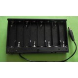 8pcs AA batteries case  with switch and DC cable / 12V mobile power case