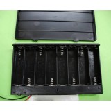 8pcs AA battery box with cover and switch 12V