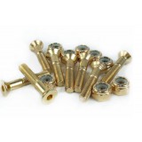8pcs golden carbon steel skateboard screws