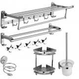 8pcs stainless steel bathroom accessories kit
