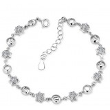 925 silver numbers girls' bracelet