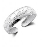 999 Sterling Silver Lotus Series Bracelet  