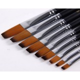 9pcs Multipurpose nylon paintbrush set