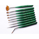 9pcs multipurpose nylon paintbrush set