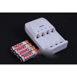 AA 2600 mA rechargeable battery Set