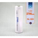 AA 2700 mA rechargeable battery