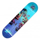 aliens patterns skateboard deck