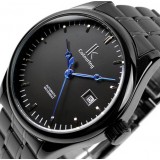 All black series automatic mechanical couple watch