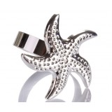 Alloy starfish napkins ring