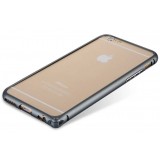 Arc design metal border protective cover for iphone 6