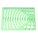 Arc template drawing ruler