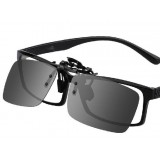 Authentic polarizer clamping sunglasses 