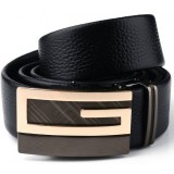 Automatic buckle value fashion men's leather belt