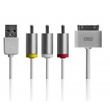 AV Video Cable for iPhone4S / 4 iPad2 / 3