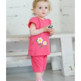 Baby girl summer red flower dress