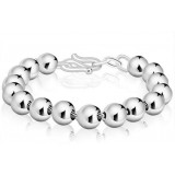 Beads bracelet in sterling silver