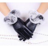 Beaver rabbit wool sheepskin gloves