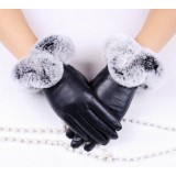 Beaver rabbit wool sheepskin gloves